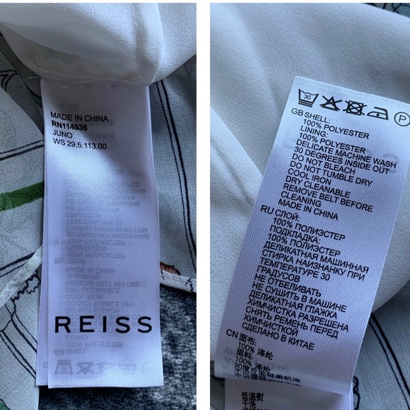 Reiss Juno Floral Printed Mini Dress Size 0 - Picture 9 of 13